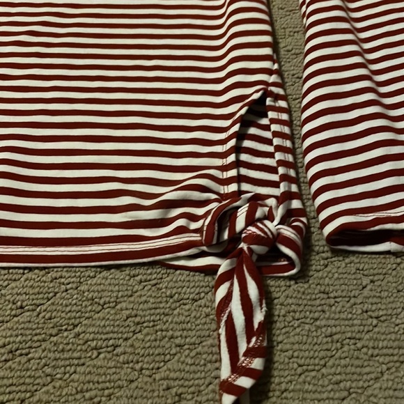 EUC A Pea in the Pod Red and White Striped Casual Long Sleeve Top Size medium - Picture 2 of 5